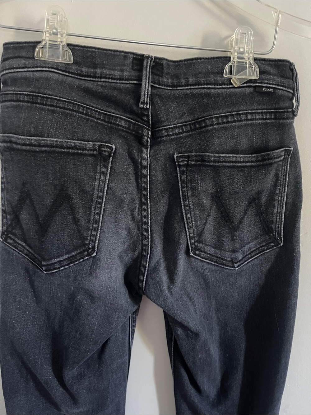 Women’s Black MOTHER Mid Rise Dazzler